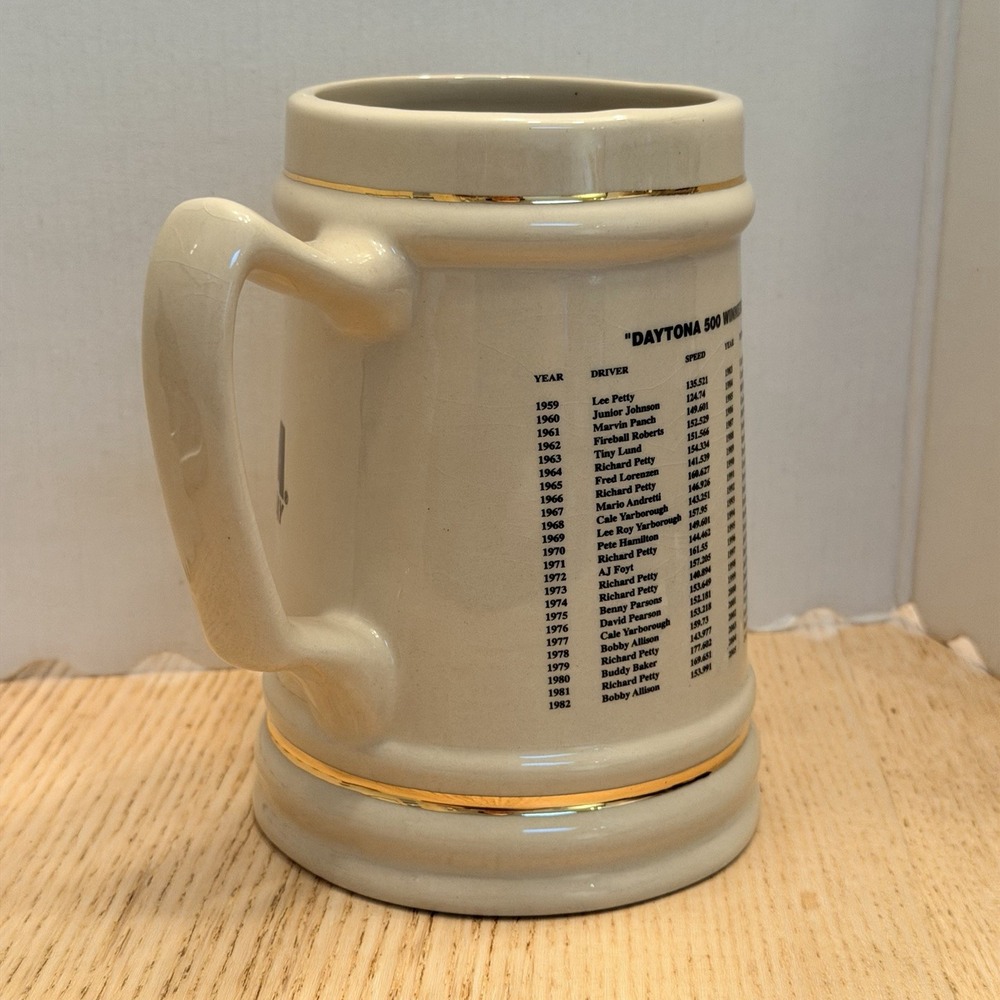 Vintage NASCAR Daytona 500 International Speedway Beer Stein Mug 59-05 Winners - Picture 4 of 8
